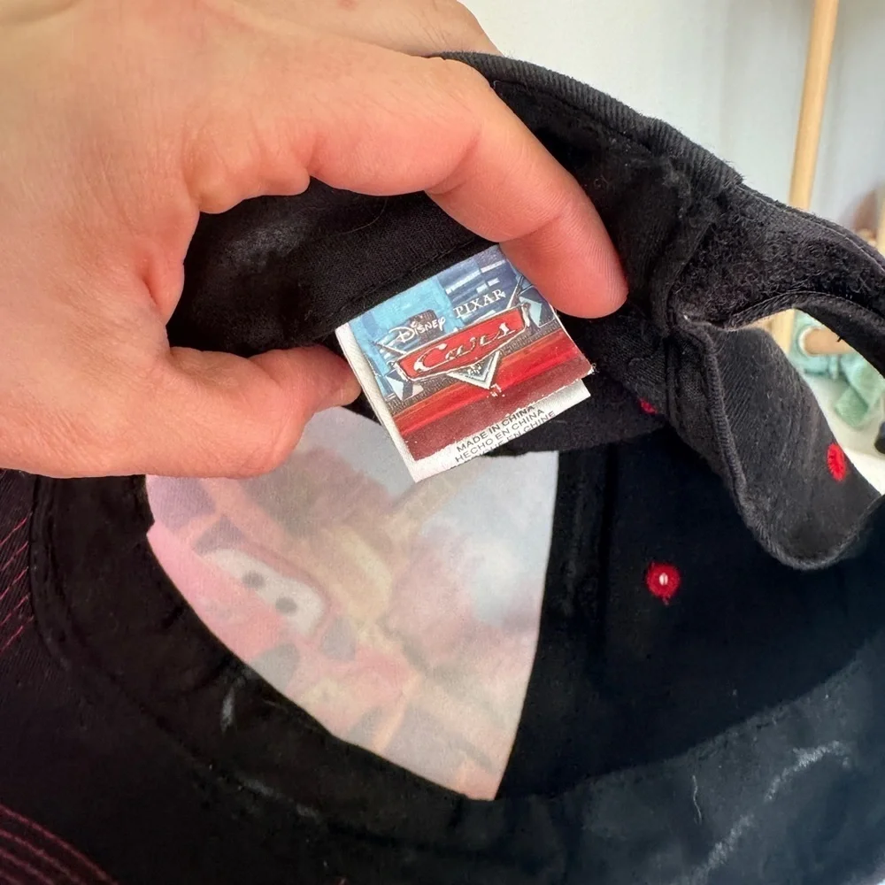 Vintage 2010 Cars Movie Pixar disney lighting mcqueen hat baseball cap boys